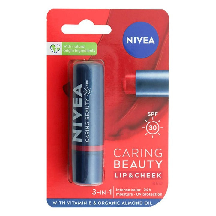 Nivea Caring Beauty Red Lip & Cheek Balm 4.8 g