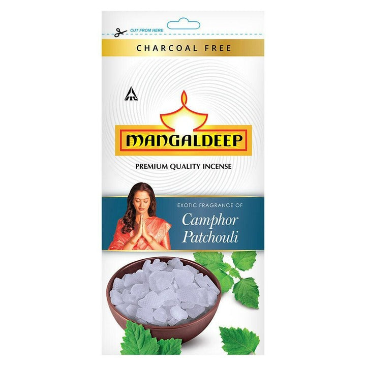 Mangaldeep Camphor Patchouli Zip Lock Agarbatti 120 g