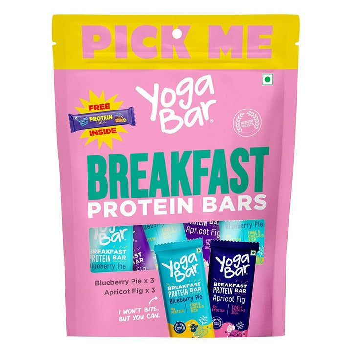 Yogabar Blueberry Pie & Apricot Fig Protein Bar 290 g