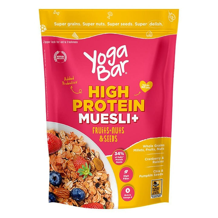 Yogabar Protein Muesli + Fruits + Nuts + Seeds 350 g