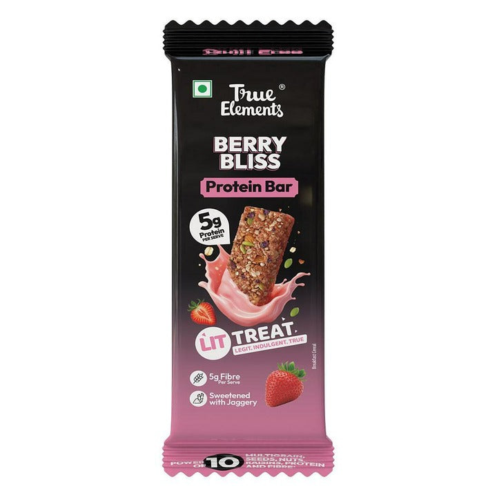 True Elements Berry Bliss Protein Bar 40 g