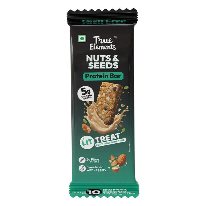 True Elements Nuts and Seeds Protein Bar 40 g