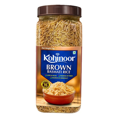 Kohinoor Brown Basmati Rice 1 kg (Jar)