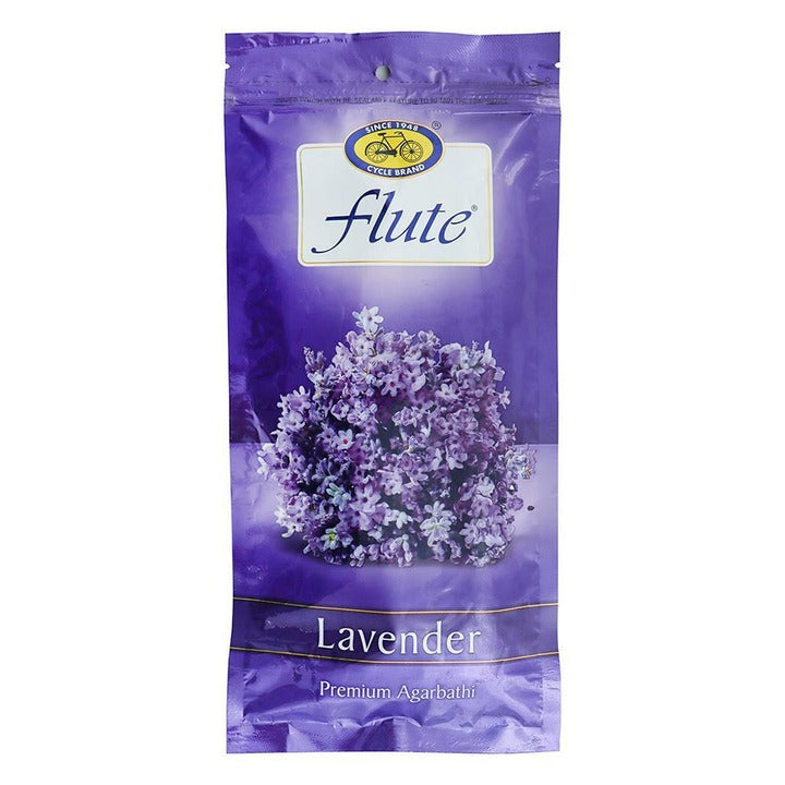 Cycle Flute Lavender Ziplock Agarbatti 125 g