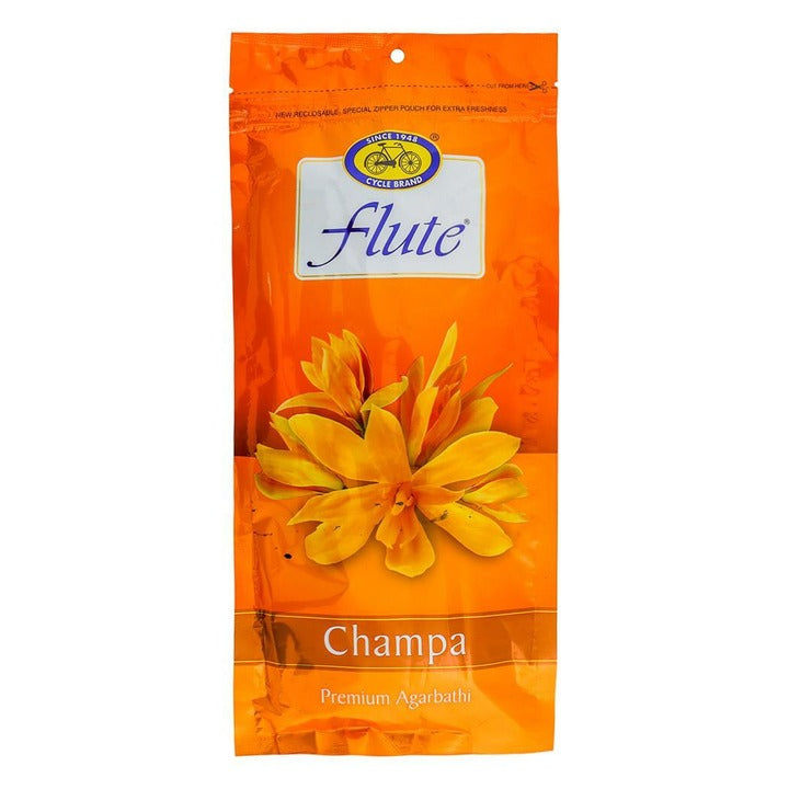 Cycle Flute Champa Ziplock Agarbatti 125 g
