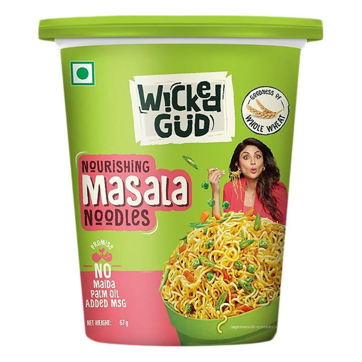WickedGud Masala Cup Noodles - 67 g