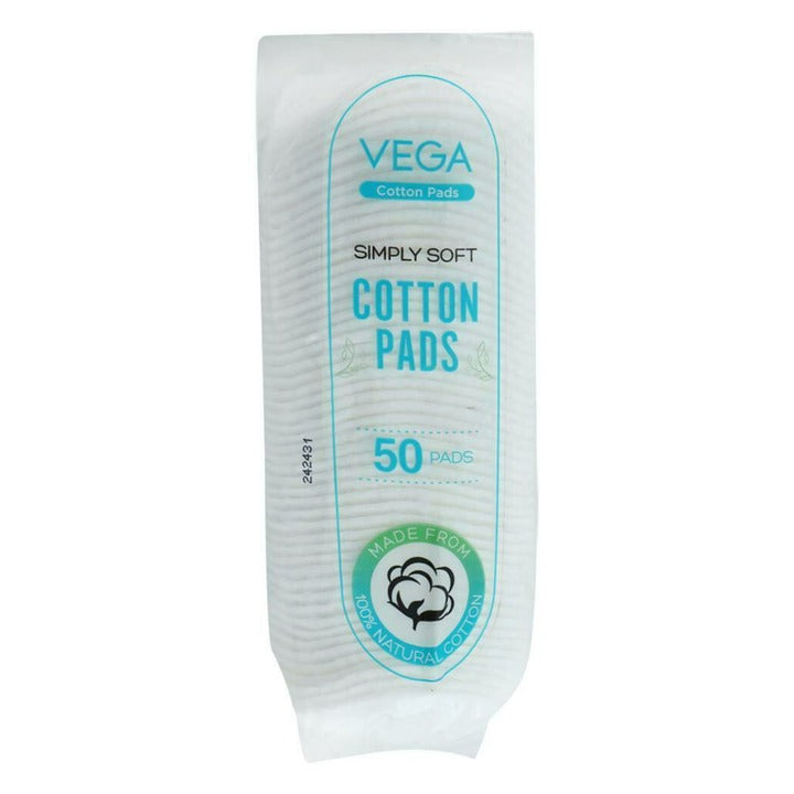 Vega Simply Soft Cotton Pads (01) Pack of 50