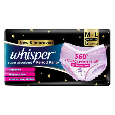 Whisper Period Pants M-L 12 N