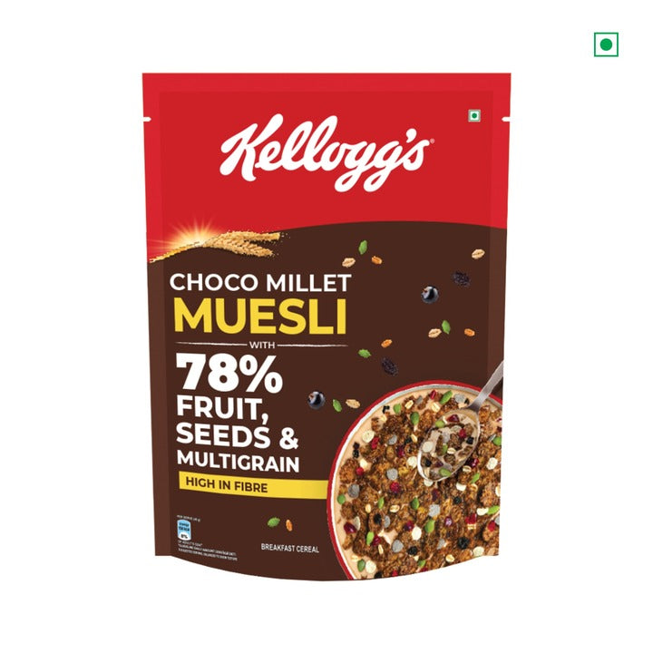 Kellogg's Choco Millet Muesli with Fruit, Seed & Multigrain 400g