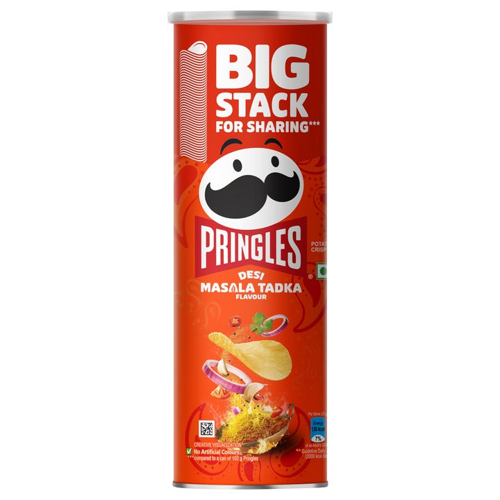 Pringles Desi Masala Tadka Potato Crisps 134 g