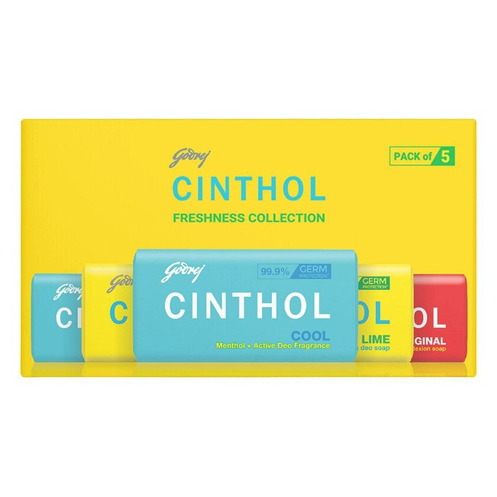 Cinthol Freshness Collection Soap 150 g (Pack of 5)
