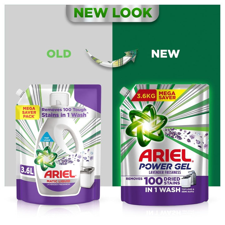 Ariel Matic Lavender Power Gel Liquid 3.6 kg