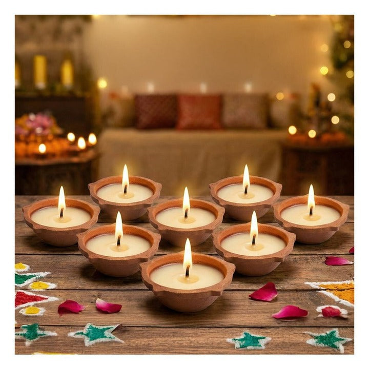 Cycle Navin Natural Ghee Diya (Pack of 8)