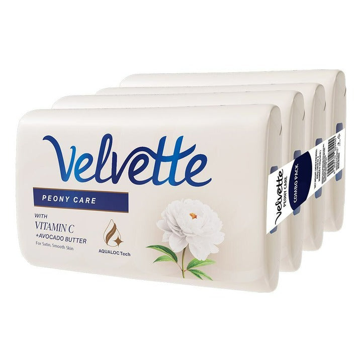 Velvette Peony Care Soap 100 g (Pack of 4)