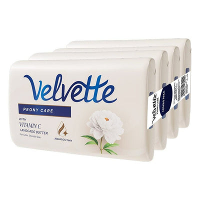 Velvette Peony Care Soap 100 g (Pack of 4)