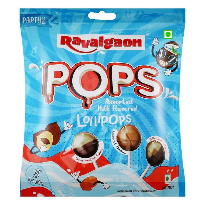 Ravalgaon Assorted Milk Flavour Party Pack Lollipops 64 g