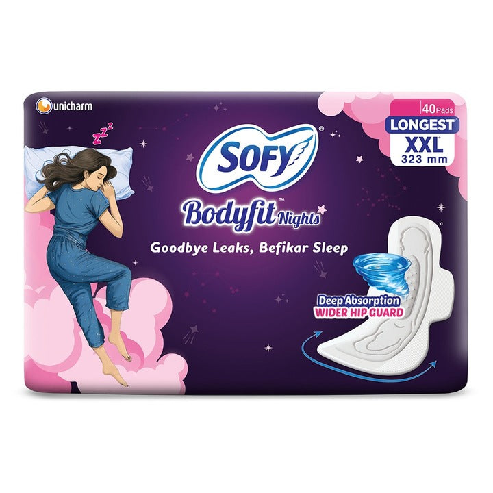 Sofy Bodyfit Nights XXL Sanitary Pads 40 N