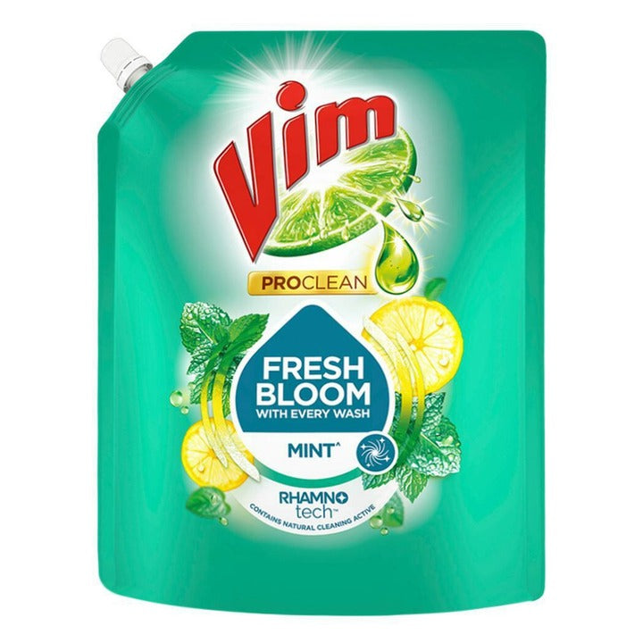 Vim Pro Clean Fresh Bloom Mint Liquid Dishwash 1.7 L