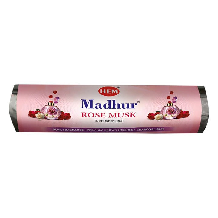 Hem Madhur Rose Musk Incense Sticks 225 g