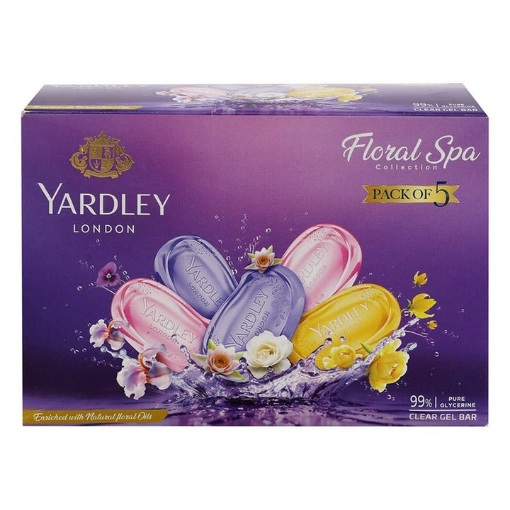 Yardley London Floral Spa Collection Bath Soap 125 g (Pack of 5)
