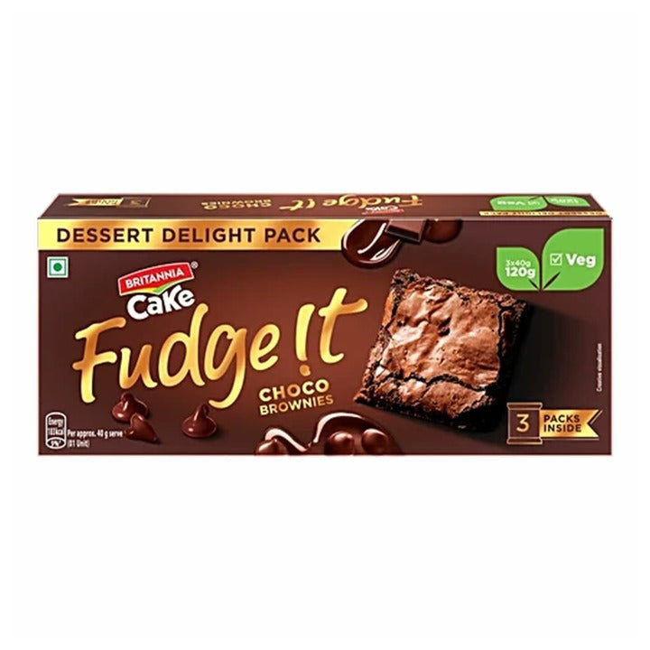 Britannia Fudge It Veg Brownie 120 g