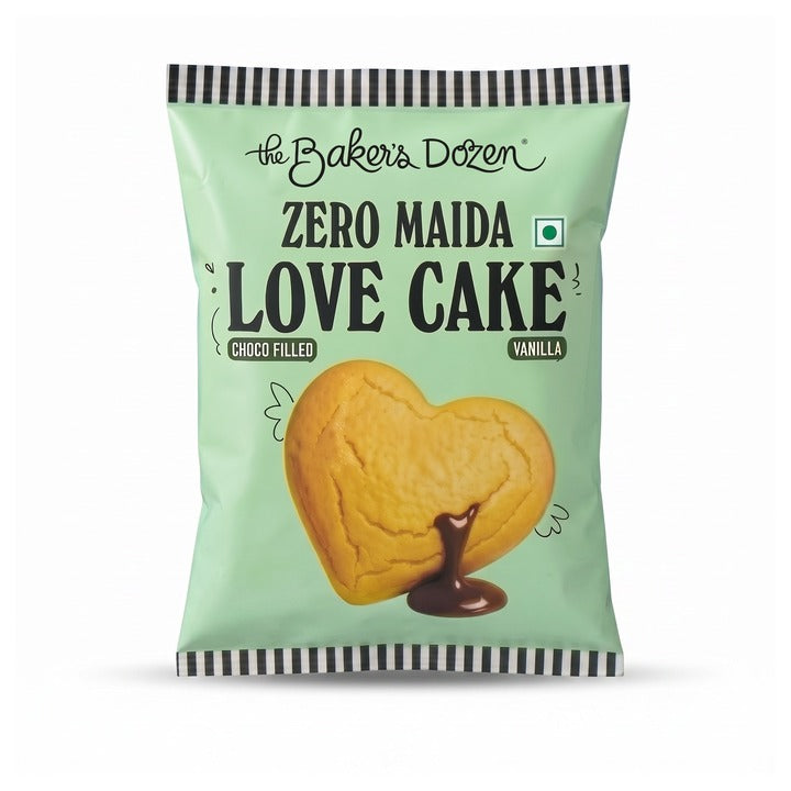 The Baker's Dozen Zero Maida Choco & Vanilla Love Cake 40 g