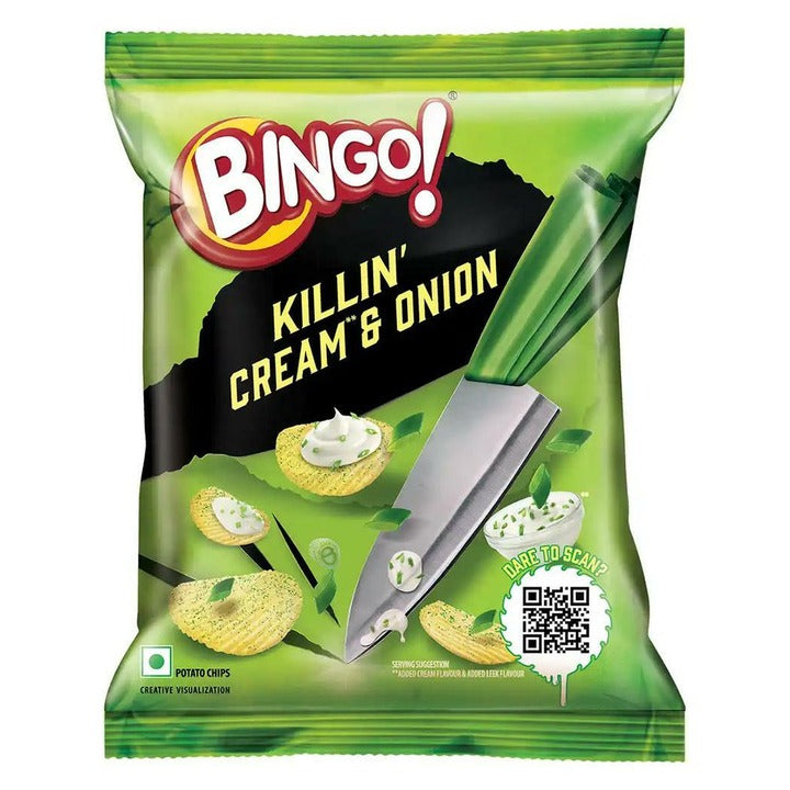 Bingo! Potato Chips Killer Cream & Onion 82 g