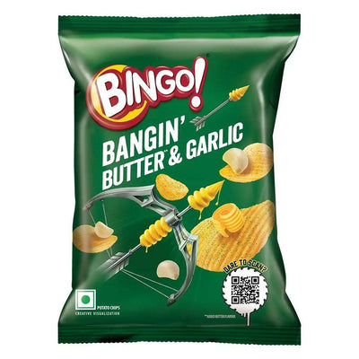 Bingo! Potato Chips Bangin' Butter & Garlic 82 g