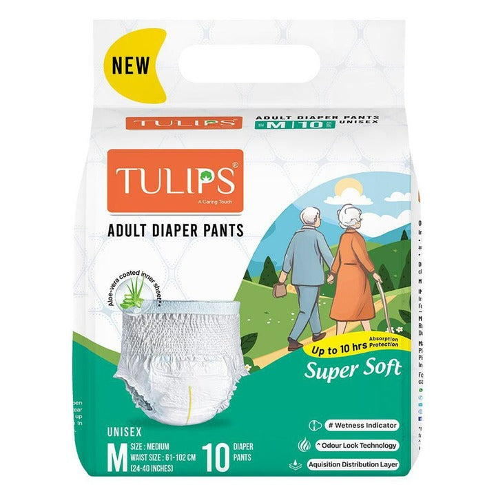 Tulips Medium Adult Diaper Pant 10 pcs