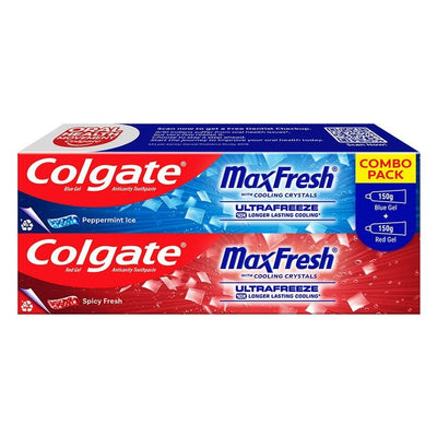 Colgate Max Fresh Red & Blue Gel Combo Pack 150 g (Pack of 2)