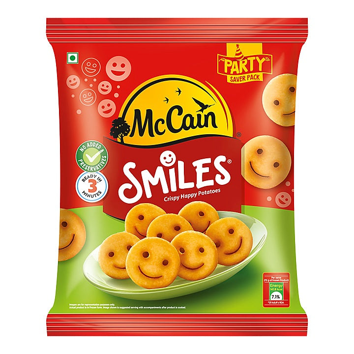 McCain Smiles - Crispy Happy Potatoes : 1.25 kgs