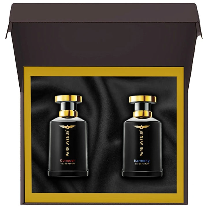 PARK AVENUE Gift Set for Men - Conquer & Harmony Eau de Parfum (200 ml, Pack of 2)