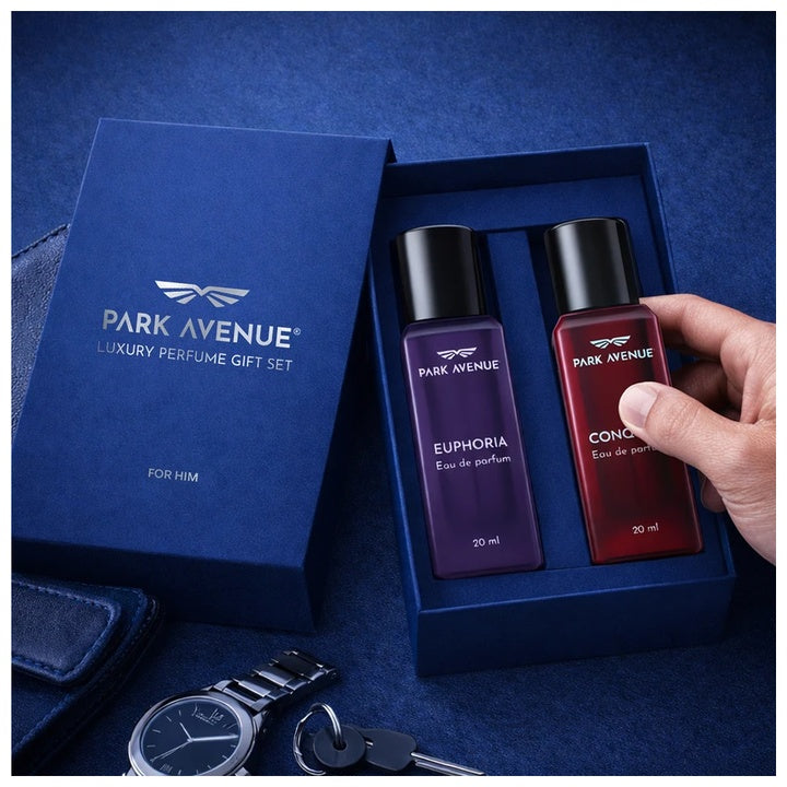PARK AVENUE Luxury Perfume Gift Set - Euphoria & Conquer Eau de Parfum (40 ml, Pack of 2)