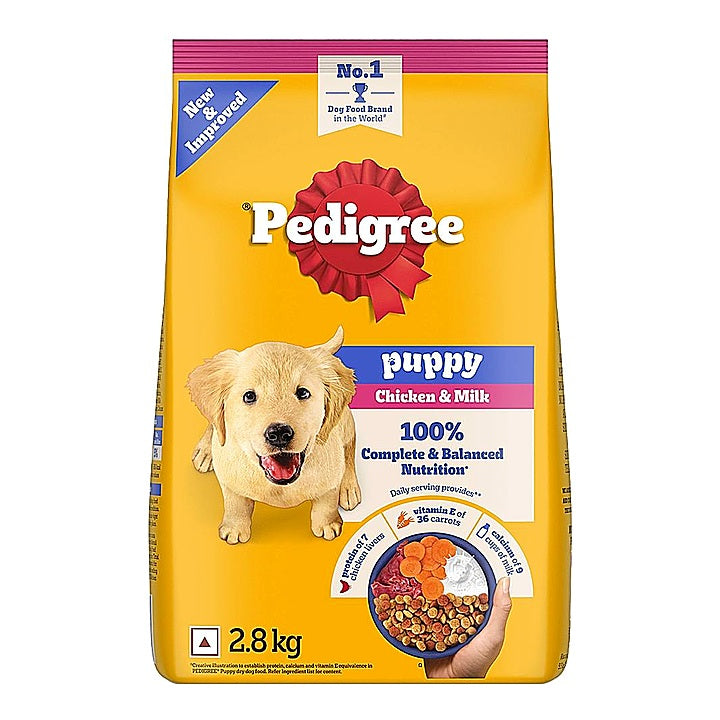 Pedigree Puppy Food - Chicken & Milk : 2.8 kgs