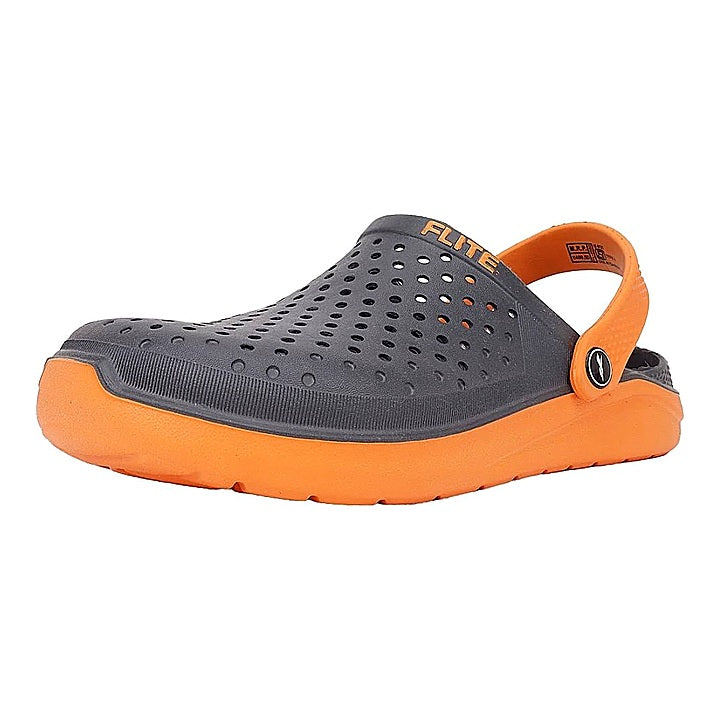 Relaxo Flite F 2002 Men's Clogs (Orange D. Grey) : Size 10