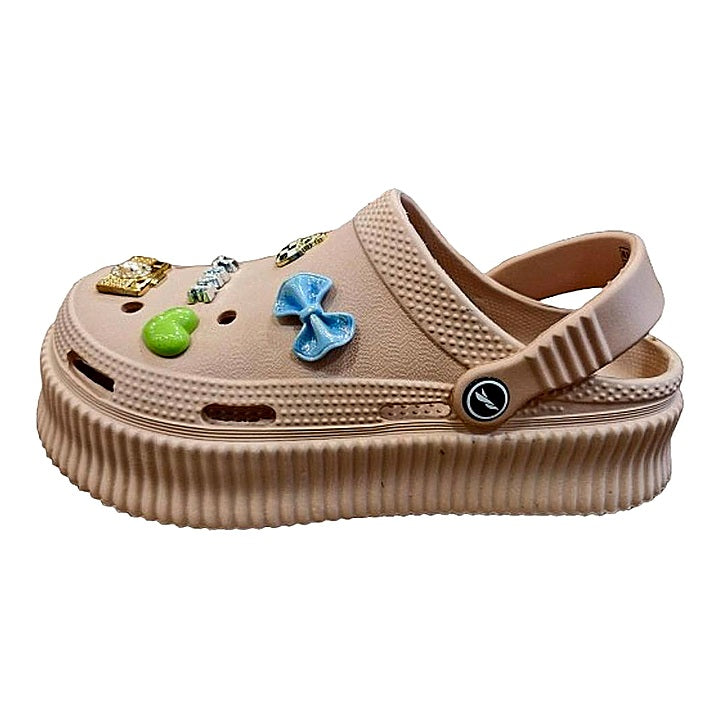 Relaxo Flite FL 2061 Ladies Clogs (D. Peach) : Size 5