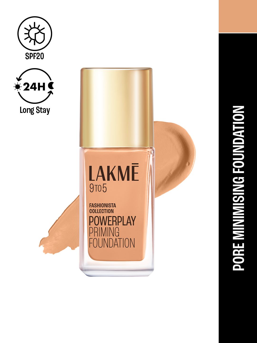 Lakme 9to5 Powerplay Priming Foundation With Built In Primer & SPF20 25ml - Neutral Medium