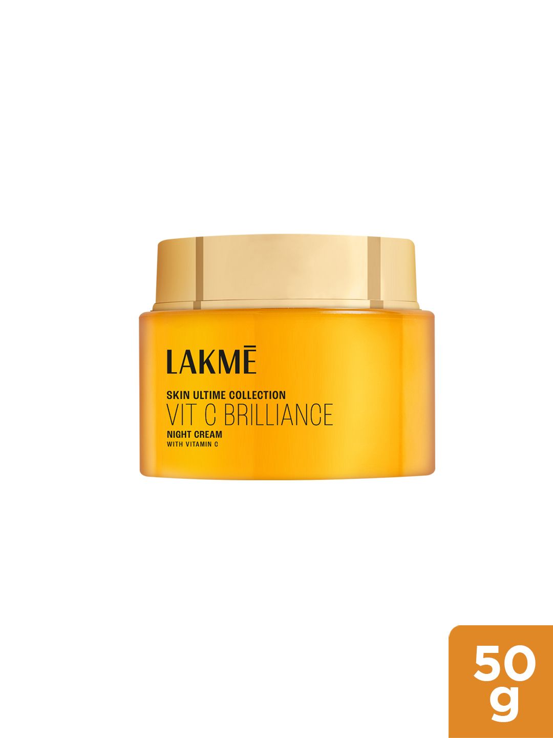 Lakme Vitamin C Brilliance Night Cream with Vitamin C for Healthy Glowing Skin - 50 g