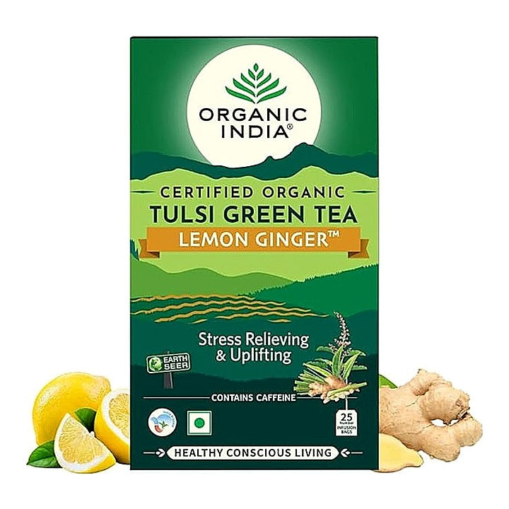 Organic India Tulsi Ginger Teabags 25 pcs