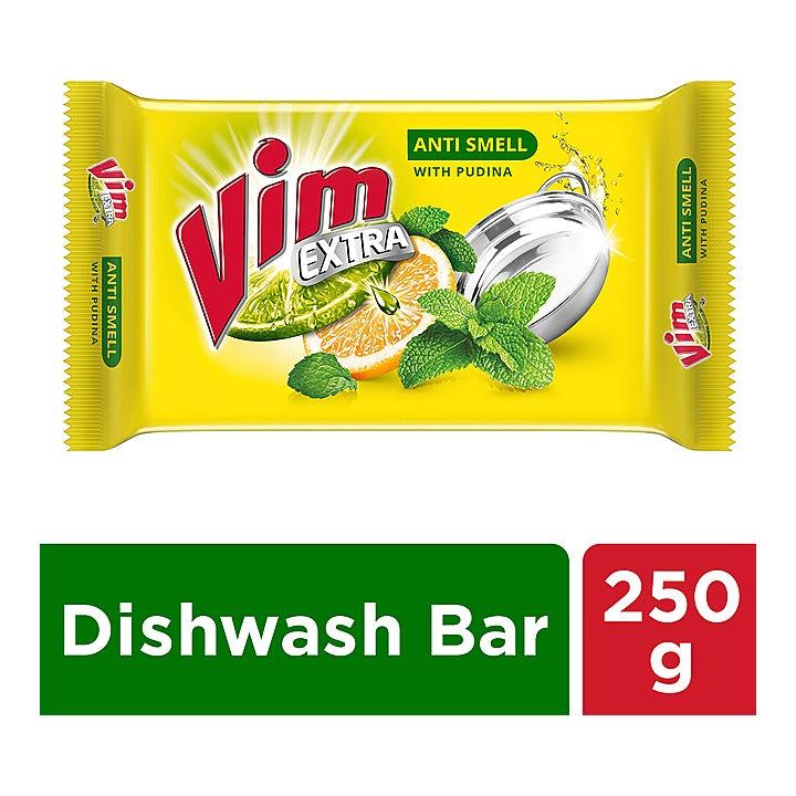 Vim Dishwash Anti Smell Bar Pudina 250 g