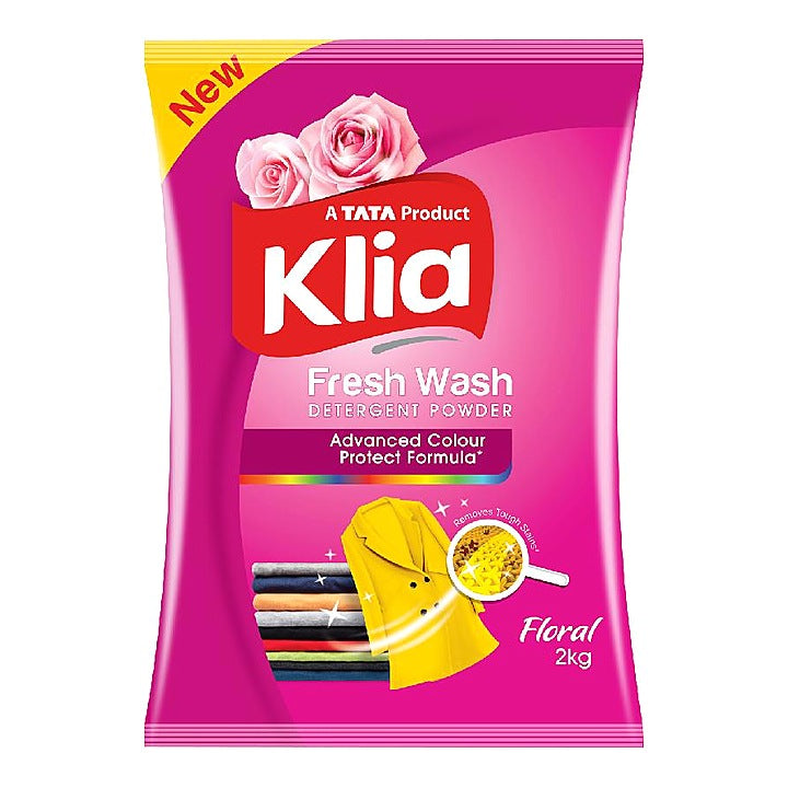 Klia Detergent Bucket Floral, 2 Kg