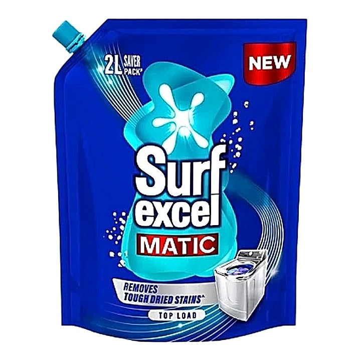 Surf Excel Matic Liquid Detergent Top Load Pouch 2 ltr
