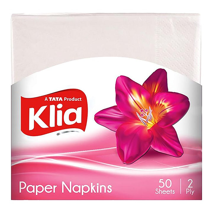 Klia Paper Napkin 2Ply, 50 Pulls (30 cm x 30cm )
