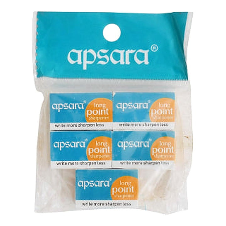 Apsara Long Point Sharpner pack of 5