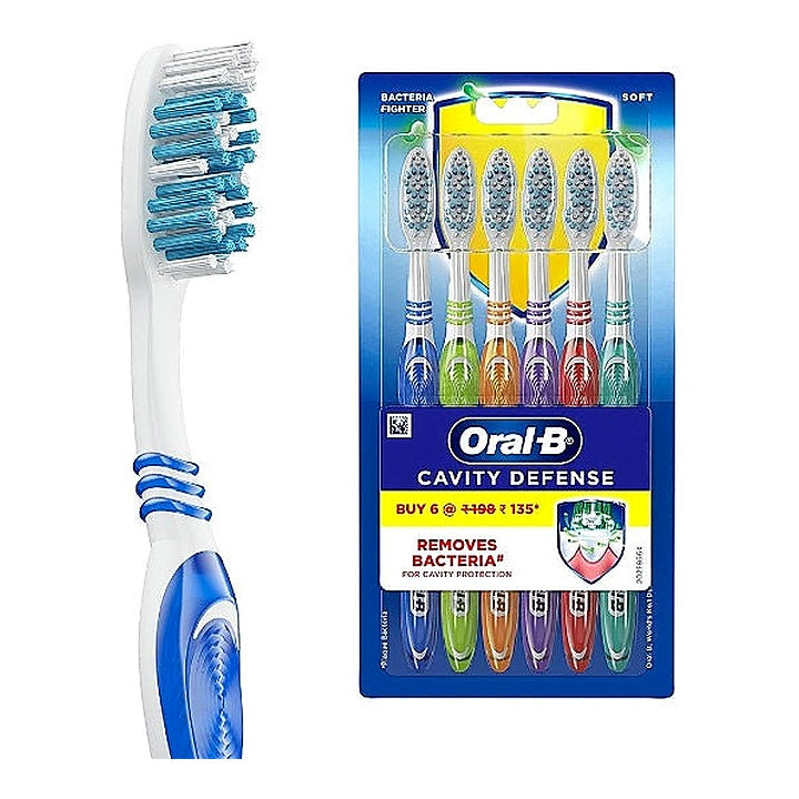 Oral B Soft Cavity Defance Brush pack of 6
