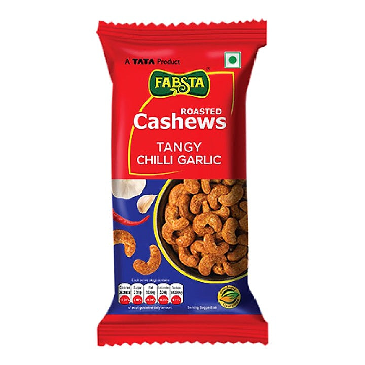 Fabsta Tangy Chilli Garlic Cashew, 40 g