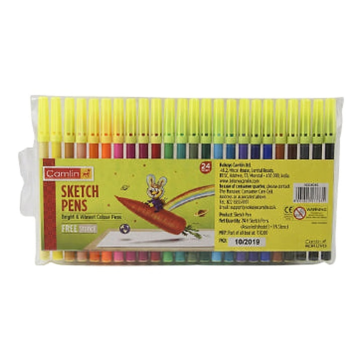 Camlin Sketch Pen With Stencil 24 shade