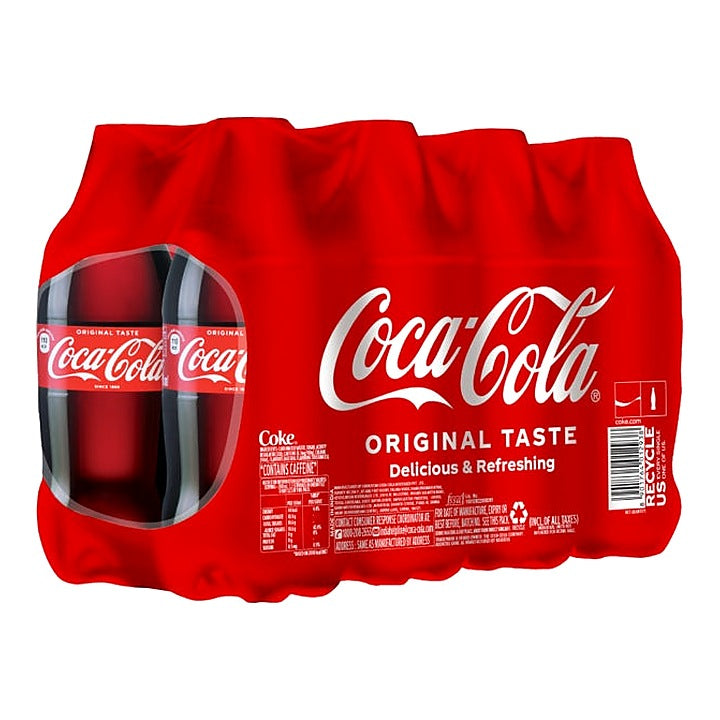 Coca Cola Carbonated Soft Drink Pet Bottle 8x250 ml