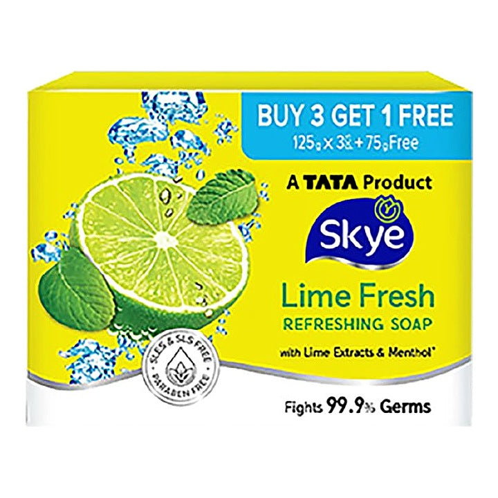 Skye Lime Recharge Soap, Pack of 3 x 125 g