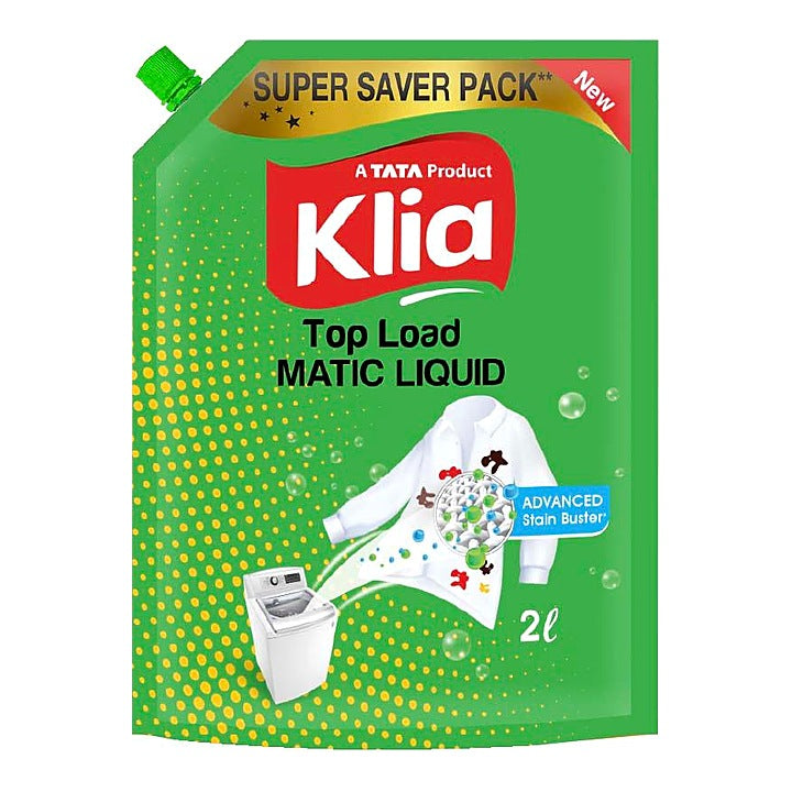 Klia Top Load Liquid Detergent, 2 L